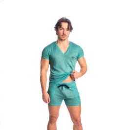 Haut lounge de la marque L HOMME INVISIBLE - T-Shirt Col V L Homme Invisible - Nieuport - Ref : RW31 NIE 043