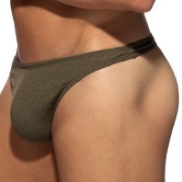 Thong of the brand ADDICTED - copy of String slub jersey - Noir - Ref : AD1476 C12