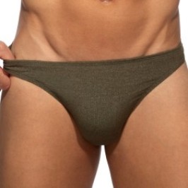Thong of the brand ADDICTED - copy of String slub jersey - Noir - Ref : AD1476 C12