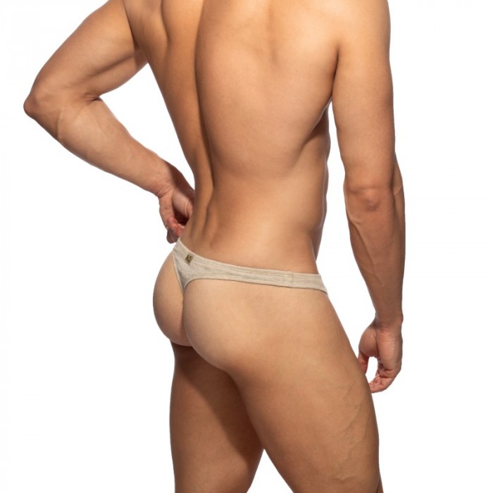 String de la marque ADDICTED - String Addicted Slub Jersey - Beige - Ref : AD1476 C28