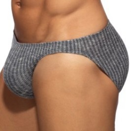 Slip, Tanga de la marque ADDICTED - Bikini Addicted Jeans Rib Knit - Marine - Ref : AD1473 C09