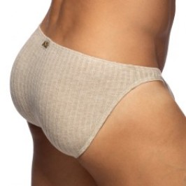 Slip, Tanga de la marque ADDICTED - Bikini Addicted Jeans Rib Knit - Beige - Ref : AD1473 C28
