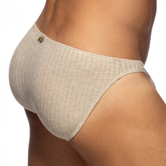 Slip, Tanga de la marque ADDICTED - Bikini Addicted Jeans Rib Knit - Beige - Ref : AD1473 C28