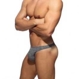 String de la marque ADDICTED - String Addicted Jeans Rib Knit - Marine - Ref : AD1474 C09