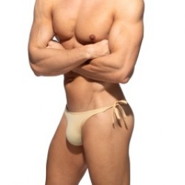 Slip de bain de la marque ADDICTED - String de Bain Addicted Multi Cord - Beige - Ref : ADS390 C28