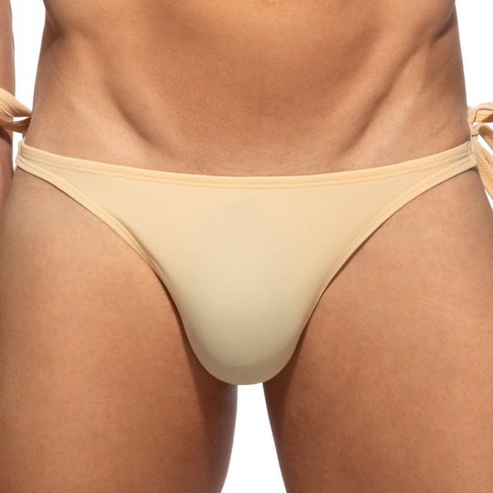 Slip de bain de la marque ADDICTED - String de Bain Addicted Multi Cord - Beige - Ref : ADS390 C28