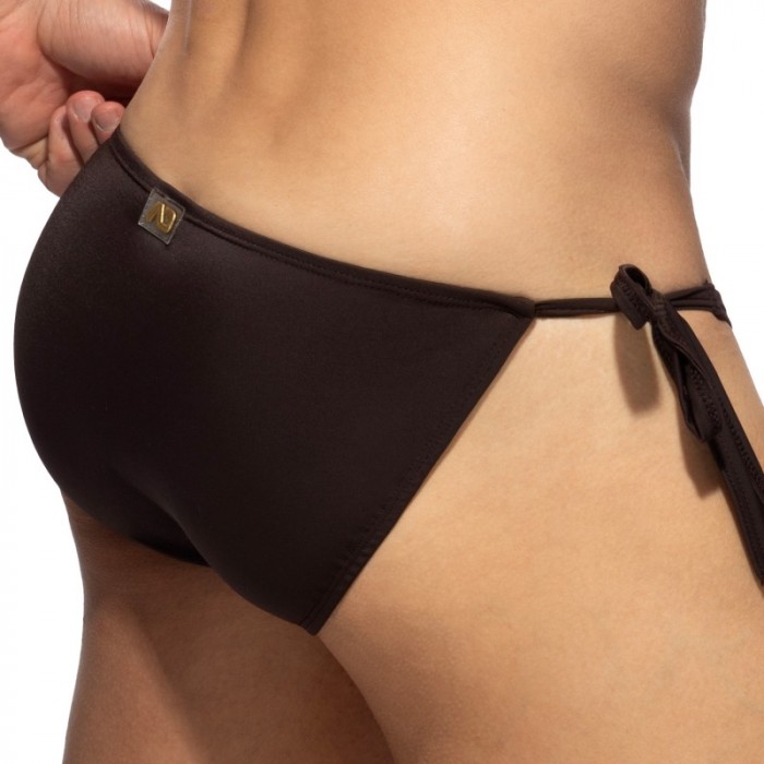 Slip, Tanga de la marque ADDICTED - Bikini Addicted Multi-Cord Brief - Marron - Ref : ADS389 C13
