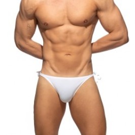 Slip de bain de la marque ADDICTED - Bikini de Bain Addicted Multi-Cord Brief - Blanc - Ref : ADS389 C01