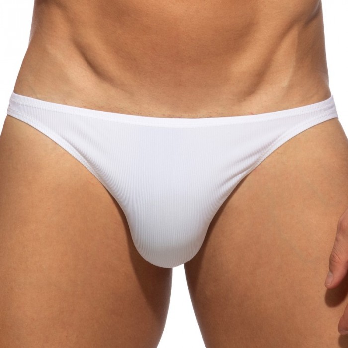 Brief of the brand ADDICTED - Bikini Addicted Snow Rib Knit - Blanc - Ref : AD1465 C01