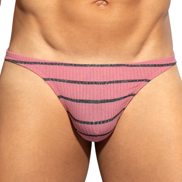 String de la marque ES COLLECTION - String ES Collection Soft Grid Édition Limitée - Rose - Ref : UN675 C05