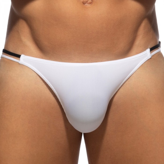 Slip der Marke ADDICTED - Bikini Addicted Sexy Rib Édition Limitée - Blanc - Ref : AD1463 C01