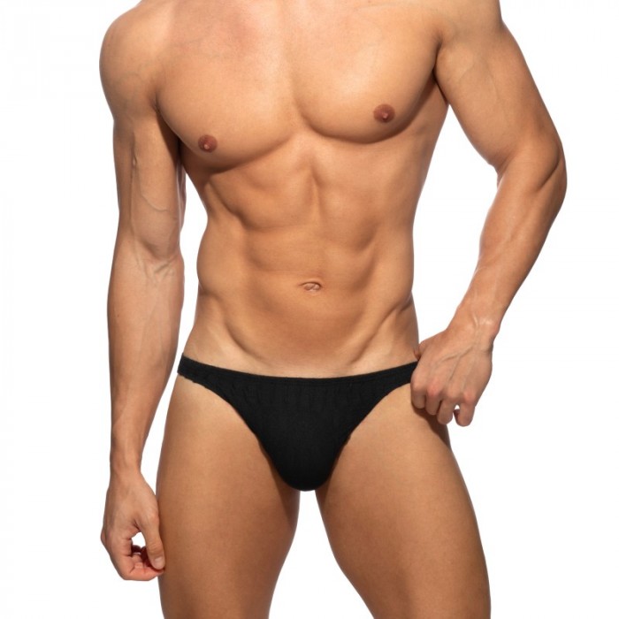 Slip de la marca ADDICTED - copy of Bikini Addicted Mock Ribs Édition Limitée - Blanc - Ref : AD1479 C10