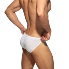 Slip de la marca ADDICTED - Bikini Addicted Mock Ribs Édition Limitée - Blanc - Ref : AD1479 C01