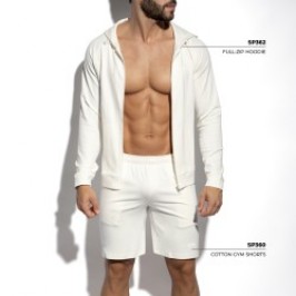 Veste de la marque ES COLLECTION - Veste capuche Es Collection Gym - Blanc - Ref : SP362 C01