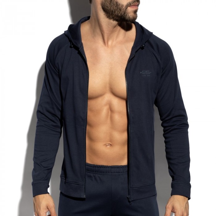 Jacke der Marke ES COLLECTION - copy of Full-Zip Es Collection Hoodie - Blanc - Ref : SP362 C09