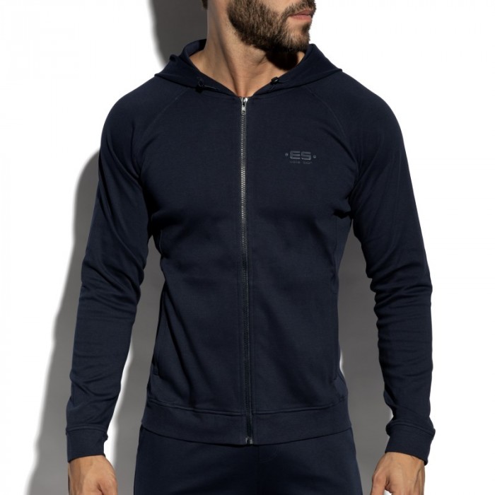 Jacke der Marke ES COLLECTION - copy of Full-Zip Es Collection Hoodie - Blanc - Ref : SP362 C09
