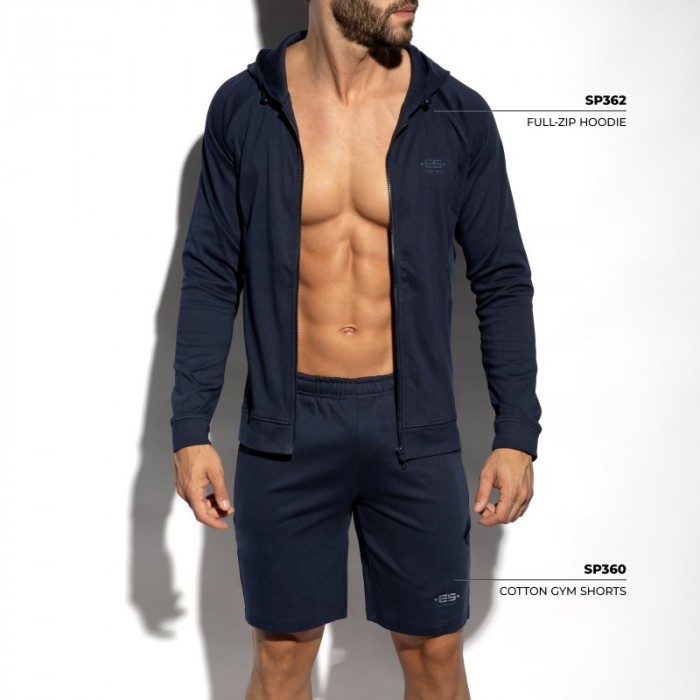 Jacke der Marke ES COLLECTION - copy of Full-Zip Es Collection Hoodie - Blanc - Ref : SP362 C09