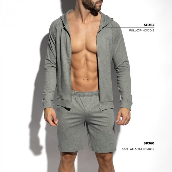 Jacke der Marke ES COLLECTION - copy of Full-Zip Es Collection Hoodie - Blanc - Ref : SP362 C11