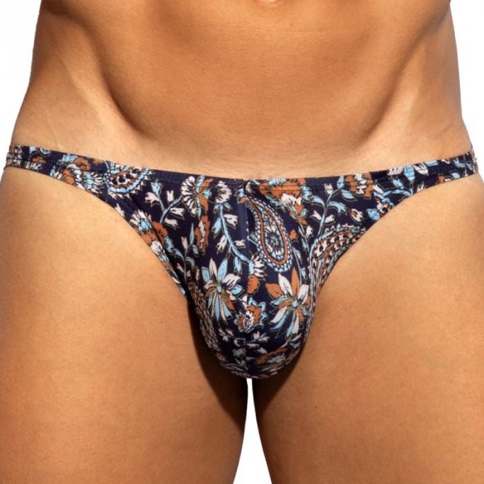 Brief of the brand ES COLLECTION - Bikini Es Collection Paisley - Bleu Marine - Ref : UN688 C09