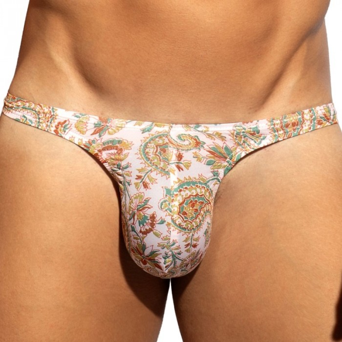 Thong of the brand ES COLLECTION - copy of Mini String Addicted Paisley Édition Limitée - Bleu Marine - Ref : UN689 C28
