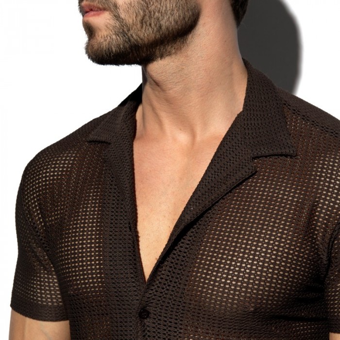 Shirt of the brand ES COLLECTION - copy of Chemise Es Collection Formentera - blanc - Ref : SHT036 C13