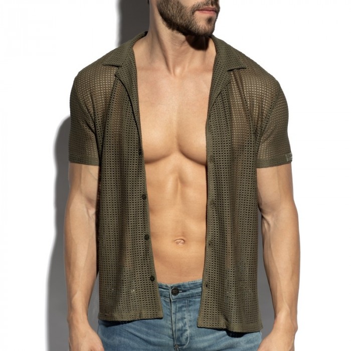 Shirt of the brand ES COLLECTION - copy of Chemise Es Collection Formentera - blanc - Ref : SHT036 C12