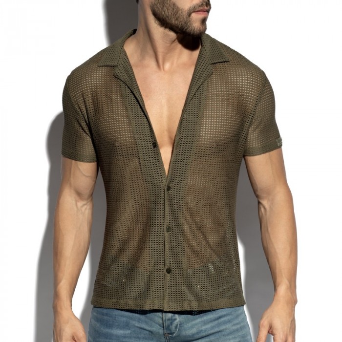 Shirt of the brand ES COLLECTION - copy of Chemise Es Collection Formentera - blanc - Ref : SHT036 C12