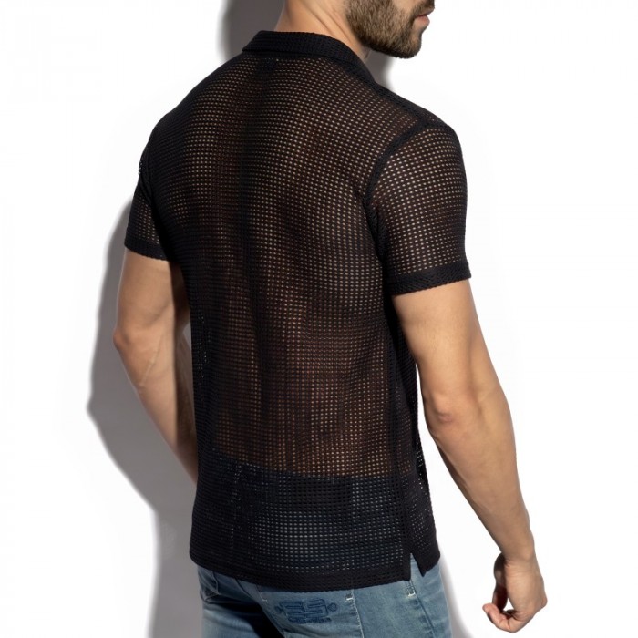 Camicia del marchio ES COLLECTION - copy of Chemise Es Collection Formentera - blanc - Ref : SHT036 C10