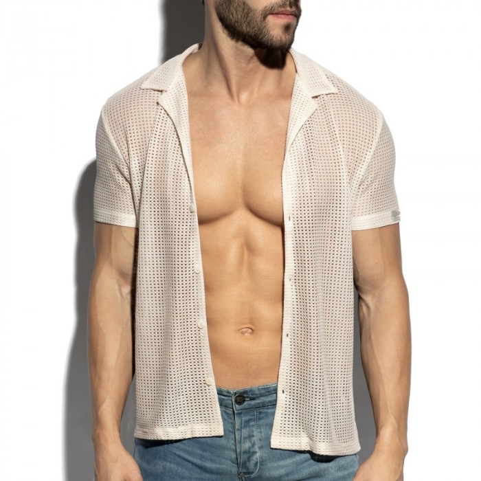 Shirt of the brand ES COLLECTION - Chemise Es Collection Formentera - blanc - Ref : SHT036 C02