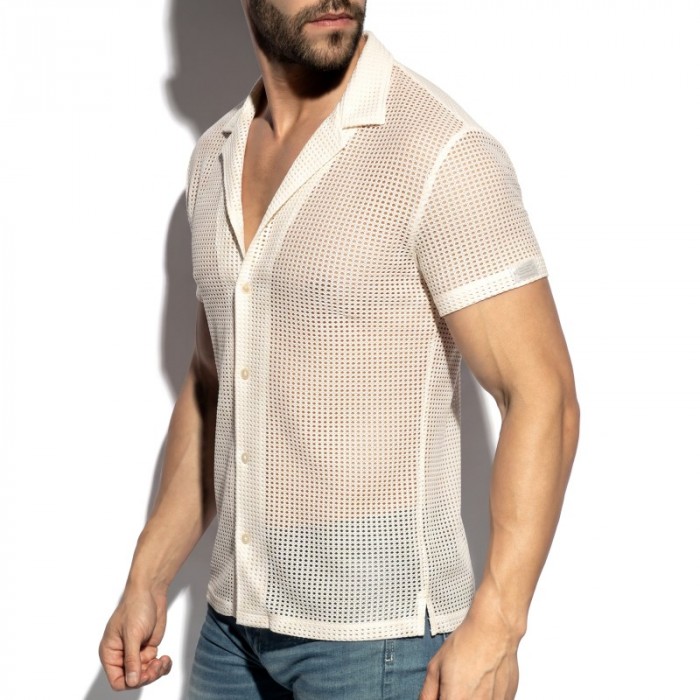 Shirt of the brand ES COLLECTION - Chemise Es Collection Formentera - blanc - Ref : SHT036 C02