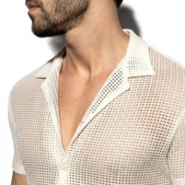 Chemise de la marque ES COLLECTION - Chemise Es Collection Formentera - Blanc - Ref : SHT036 C02