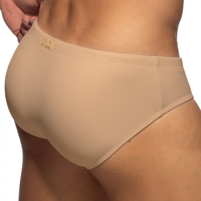 Slip de bain de la marque ADDICTED - Slip de Bain Addicted Basic Rib - Beige - Ref : ADS386 C28