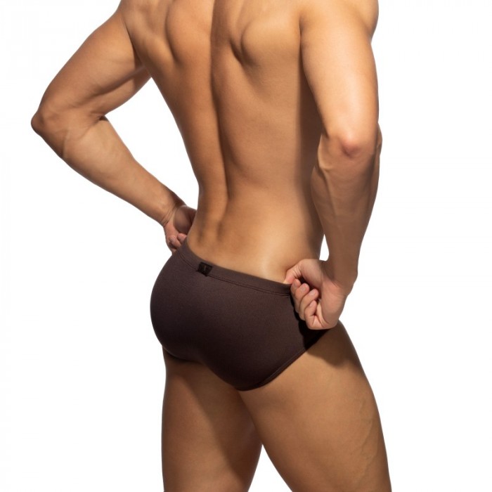 Bath Brief of the brand ADDICTED - copy of Slip de Bain Addicted Basic Rib - Blanc - Ref : ADS386 C13