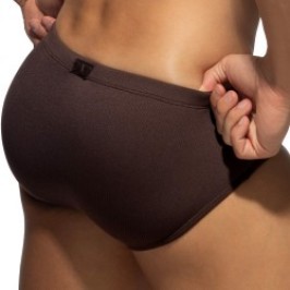 Slip de bain de la marque ADDICTED - Slip de Bain Addicted Basic Rib - Marron - Ref : ADS386 C13