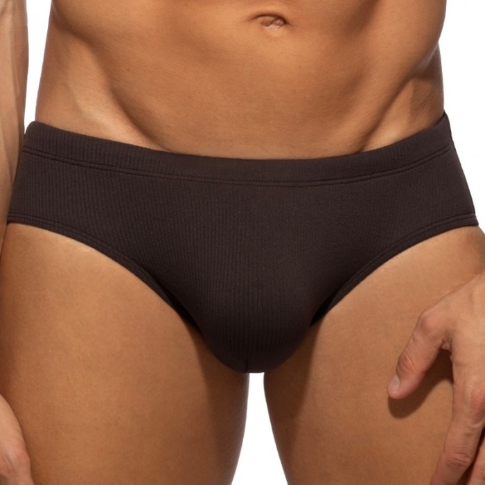 Bath Brief of the brand ADDICTED - copy of Slip de Bain Addicted Basic Rib - Blanc - Ref : ADS386 C13