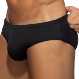 Slip de bain de la marque ADDICTED - Slip de Bain Addicted Basic Rib - Noir - Ref : ADS386 C10