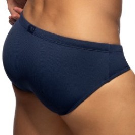 Slip de bain de la marque ADDICTED - Slip de Bain Addicted Basic Rib - Bleu Marine - Ref : ADS386 C09