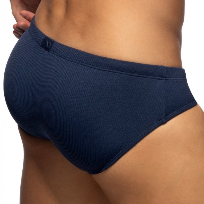 Slip de bain de la marque ADDICTED - Slip de Bain Addicted Basic Rib - Bleu Marine - Ref : ADS386 C09