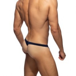 Slip de bain de la marque ADDICTED - String de Bain Addicted Sexy Basic - Bleu Marine - Ref : ADS388 C09