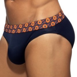 Brief of the brand ADDICTED - Bikini Addicted Flowery Band Édition Limitée - Bleu Marine - Ref : ADS410 C09