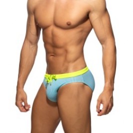 Slip de bain de la marque ADDICTED - Bikini de Bain Addicted Baby Stripes Édition Limitée - Bleu - Ref : ADS400 C23