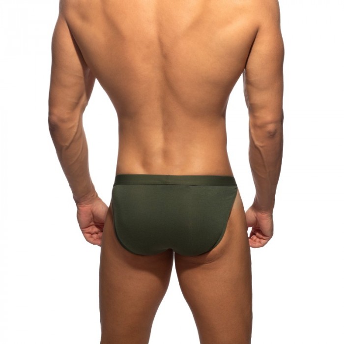 Slip, Tanga de la marque ADDICTED - Bikini Addicted Bamboo Skin Layer - Kaki - Ref : AD1498 C12