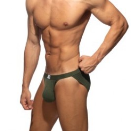 Slip, Tanga de la marque ADDICTED - Bikini Addicted Bamboo Skin Layer - Kaki - Ref : AD1498 C12
