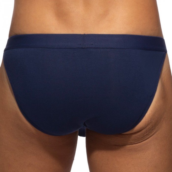 Slip, Tanga de la marque ADDICTED - Bikini Addicted Bamboo Skin Layer - Bleu Marine - Ref : AD1498 C09