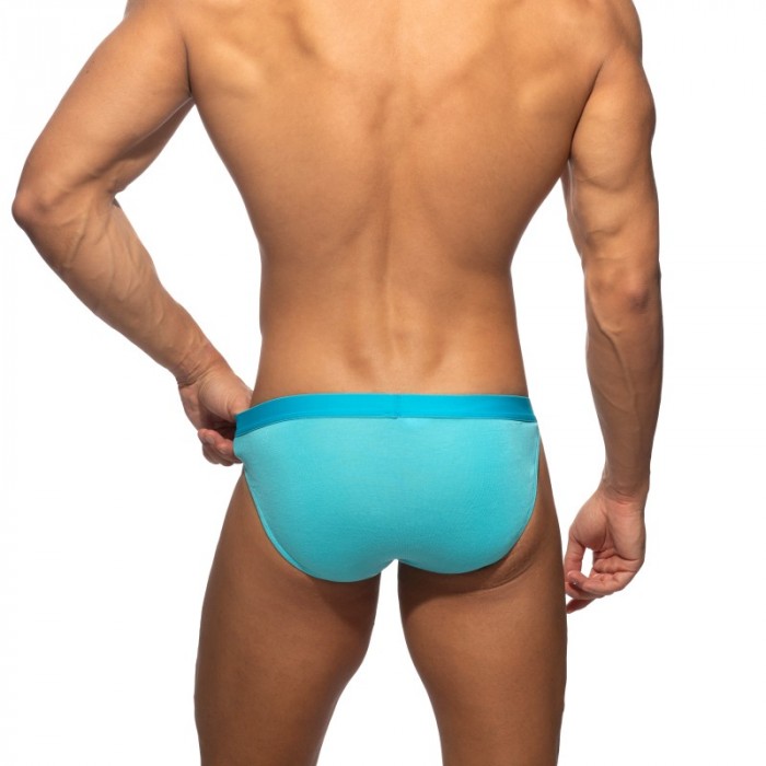 Slip, Tanga de la marque ADDICTED - Bikini Addicted Bamboo Skin Layer - Bleu Ciel - Ref : AD1498 C08