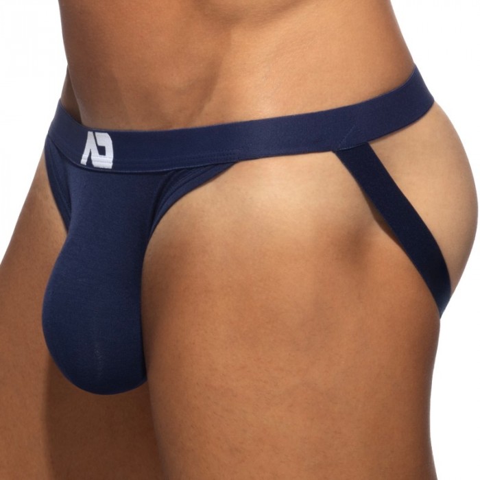 Jock strap de la marque ADDICTED - Jockstrap Addicted Bamboo Skin Layer - Bleu Marine - Ref : AD1499 C09