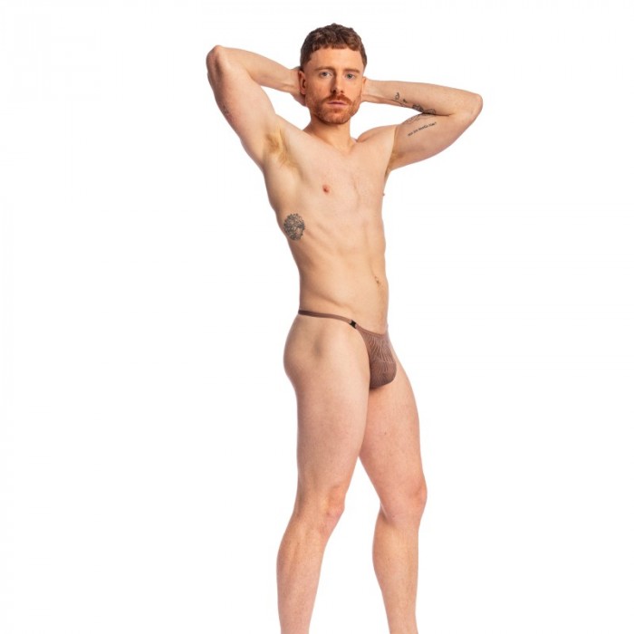 Schnur der Marke L HOMME INVISIBLE - String l Homme Invisible Nissi Striptease - Marron - Ref : UW21X NIS 020