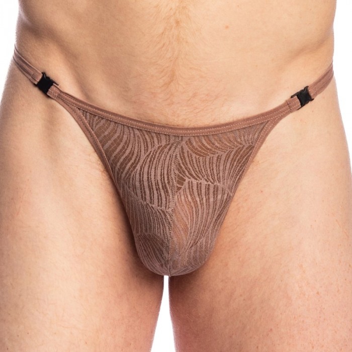 Schnur der Marke L HOMME INVISIBLE - String l Homme Invisible Nissi Striptease - Marron - Ref : UW21X NIS 020
