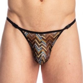 Thong of the brand L HOMME INVISIBLE - String l Homme Invisible Striptease - Noir - Ref : UW08 ISL 001