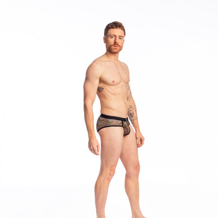 Slip, Tanga de la marque L HOMME INVISIBLE - Slip Push-Up l Homme Invisible Islay - Noir - Ref : UW06 ISL 001